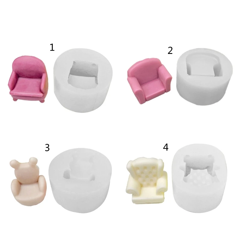 

Силиконовая форма для поделок маленького дивана, форма для украшений из эпоксидной смолы, форма для отливки подвесок из смолы, подходит для ...