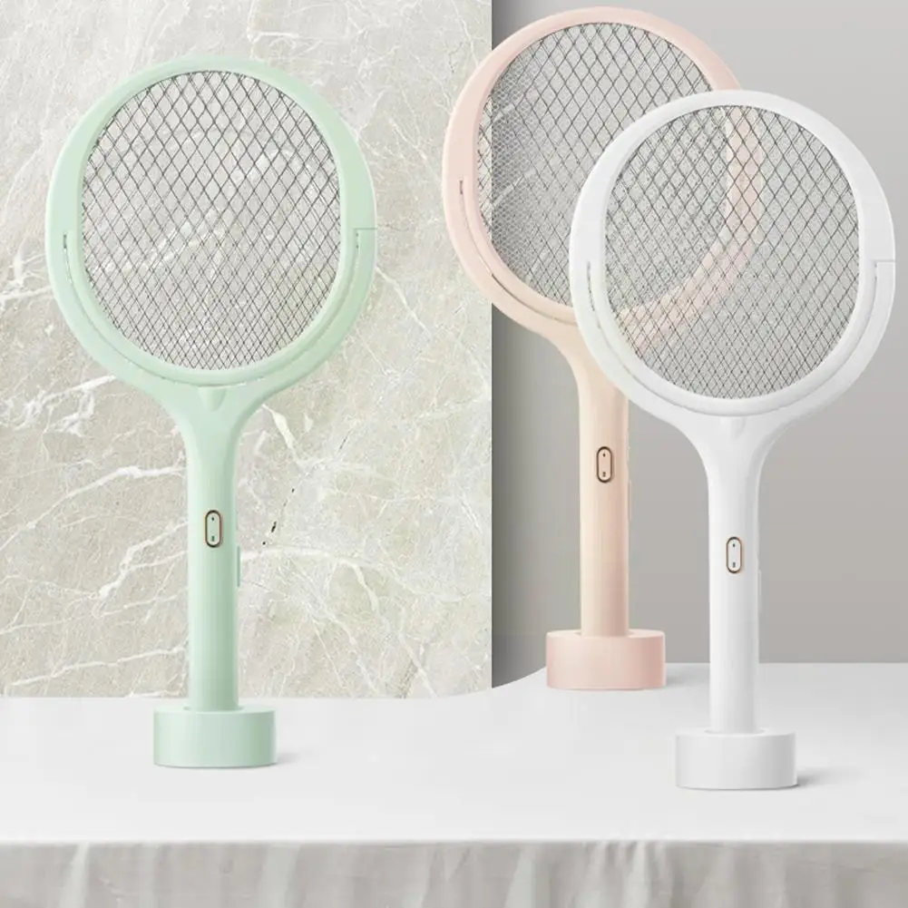 

3 In 1 Electric Mosquito Swatter Mosquito Killer Lamp Adjustable Bug Rechargeable 1200MAH 3500v Zapper USB Electric S7M0