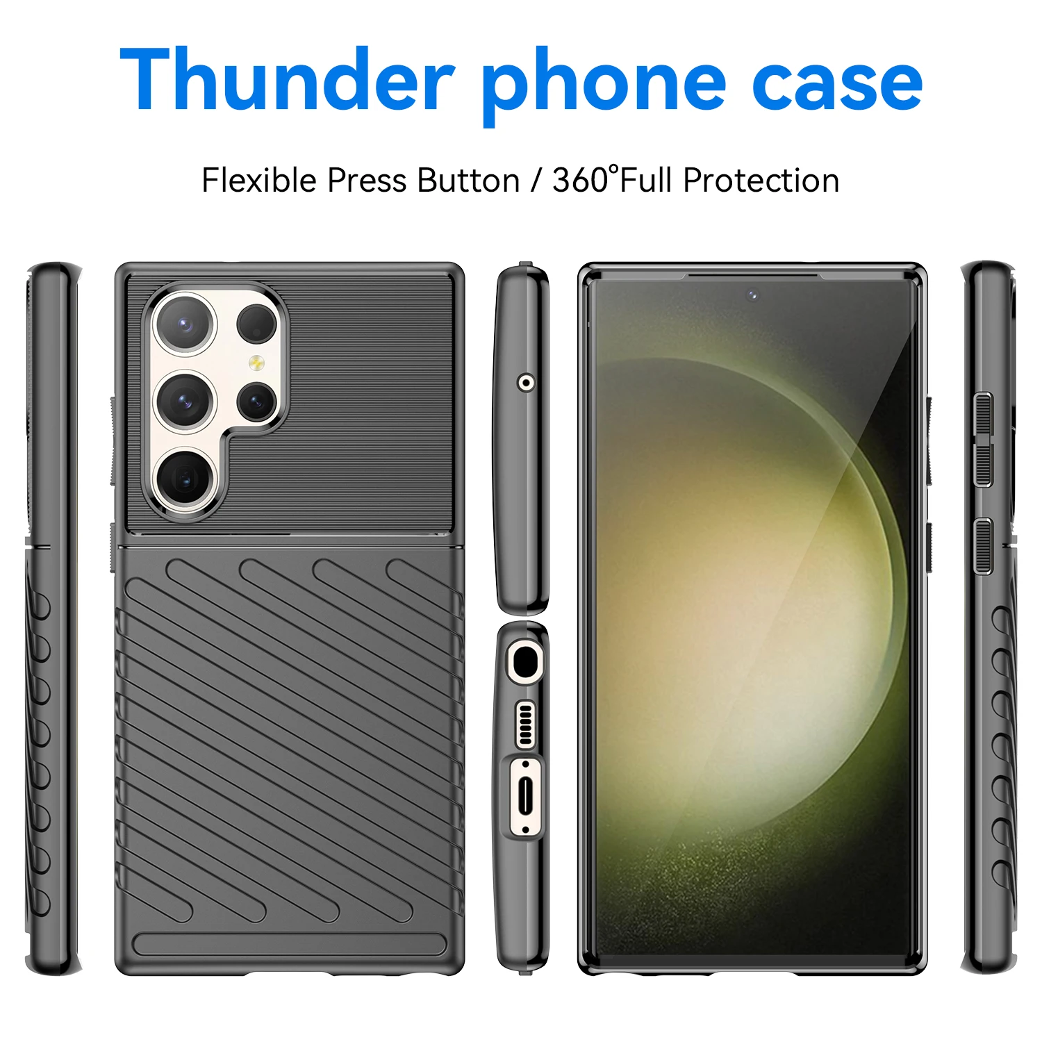 

Case for Samsung Galaxy S23 Ultra / S23 Plus / S23 Heavy Duty Military Grade Protection Protective Phone Case RUGGED SHIELD S23