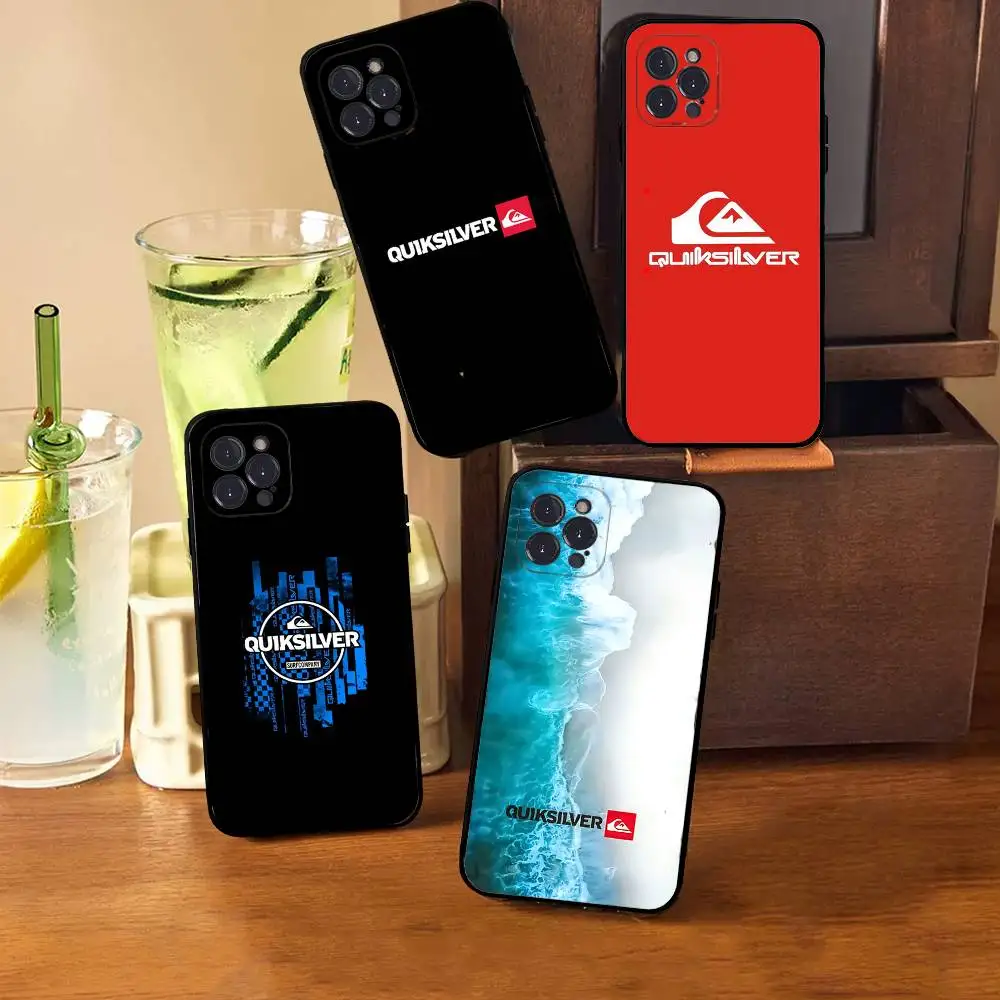 Фото Мягкий чехол для телефона Q-QuiksilverS LOGO для iPhone 17, 16 Pro Max, 15, 12, 11, 16e, 13 Mini, 14, 15 Plus №3
