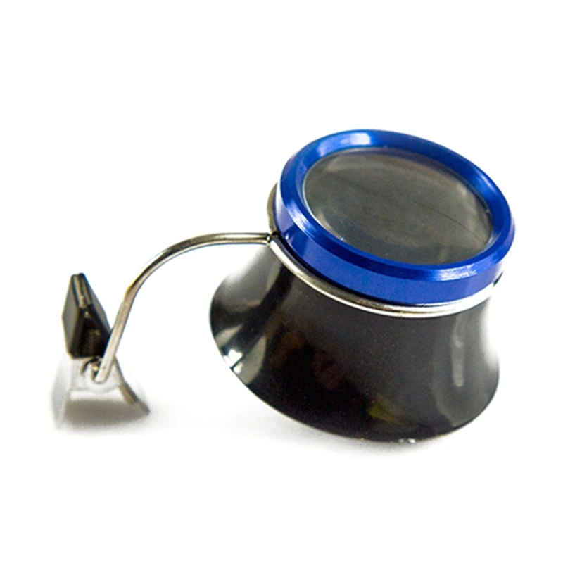 

10X Magnifying Glass Clip On Magnifier for Watchmaker Jewelry Watch Repairing