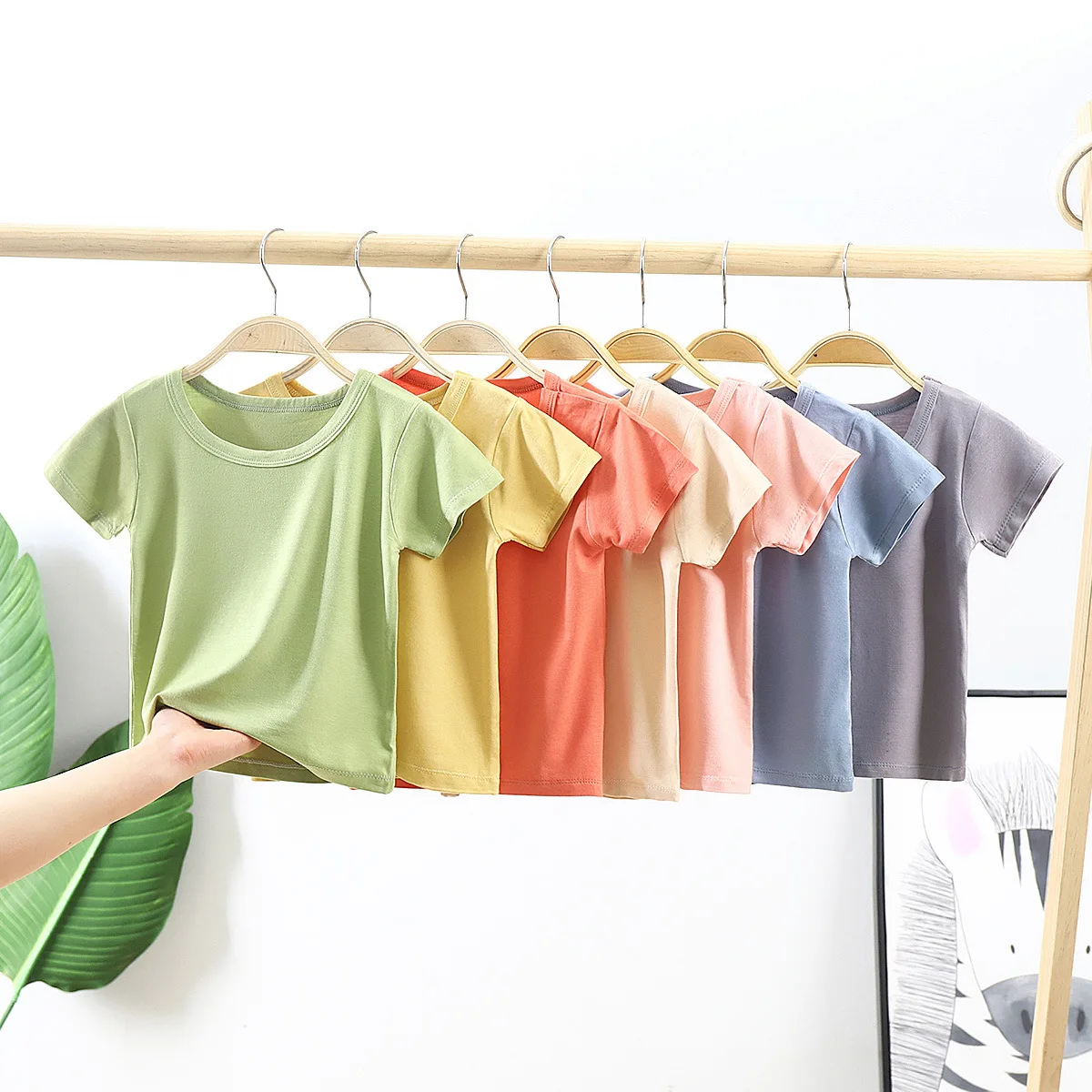 

2022 Summer New Children's Short Sleeve T-shirt Men's And Women's One-Piece Top Lnfant Baby Bottom Shirt