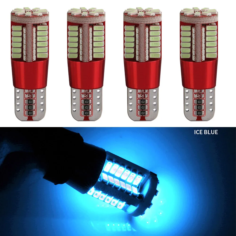

4X Car Super Bright T10 W5W 168 194 LED Canbus Interior Map Dome Door Light Bulb 921 12V For Turn Signal Light Side Marker Light