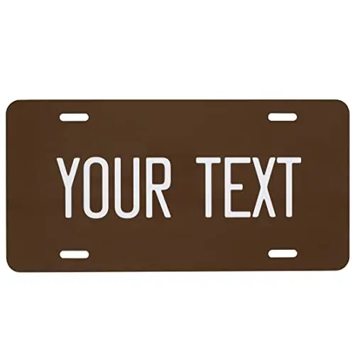 

Custom License Plate Front of Car–Personalized Car Tags–6” x 12” Universal Fit Personalized customized license plates tinplate 1