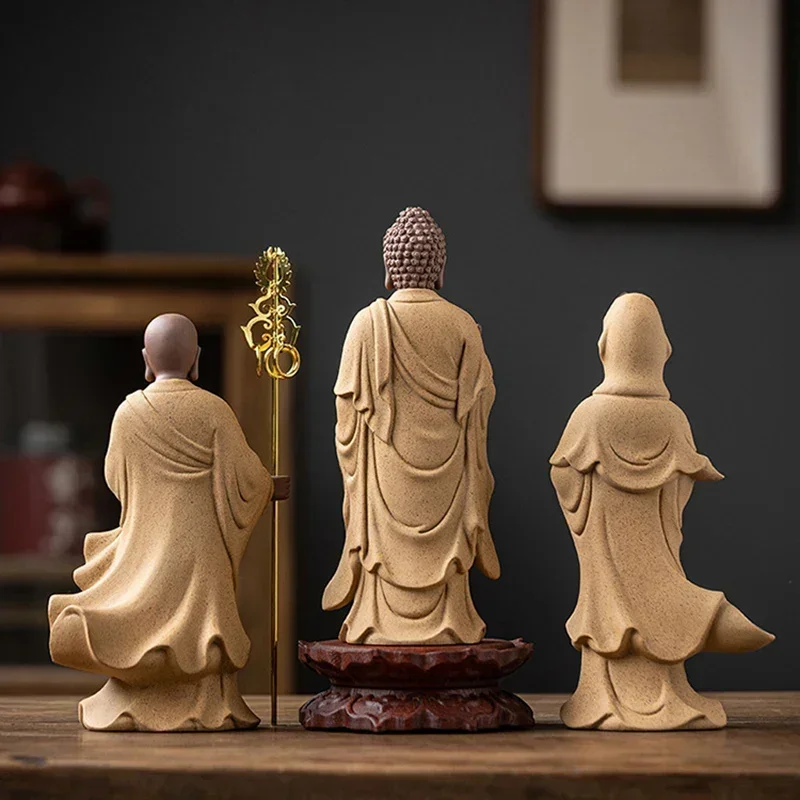 Керамическая статуя Гуаньинь китайская Будды Sakyamuni Ksitigarbha Bodhisattva домашние статуи