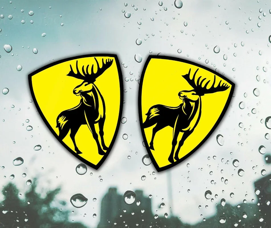 

Подходит для Volvo автомобильный щит лось наклейка наклейка левая правая внешняя наклейка 2X