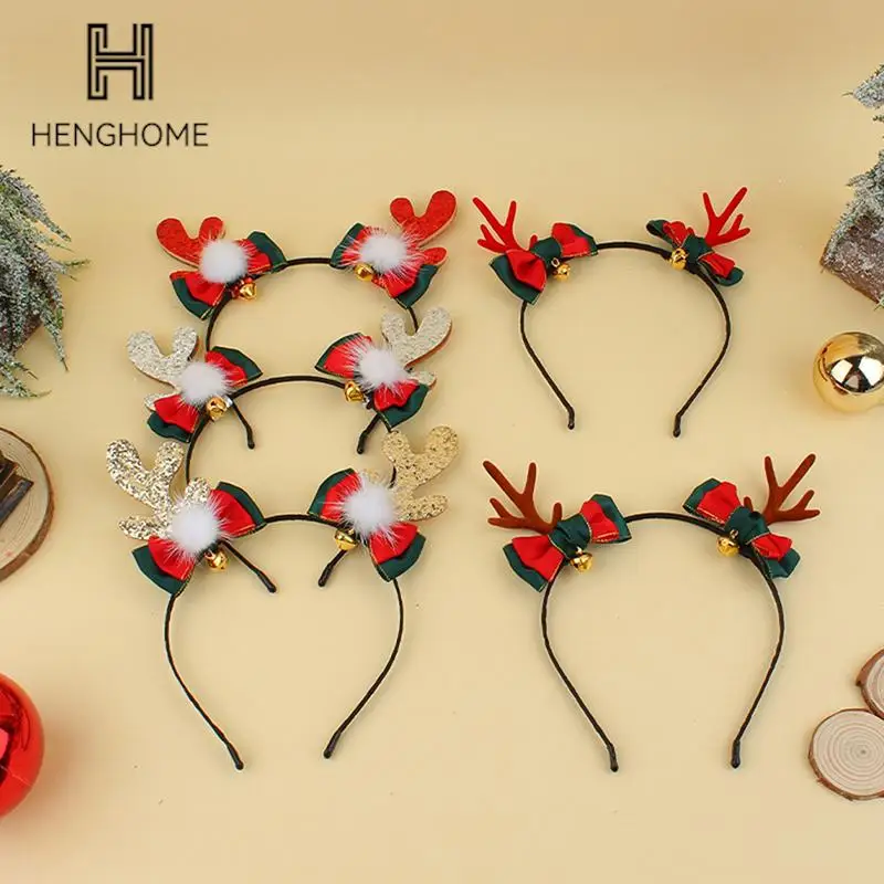 

Cartoon Christmas Hair Band Santa Claus Snowman Antlers Headband Merry Christmas Decor Adult Kids Naviidad Gift Xmas Party Props