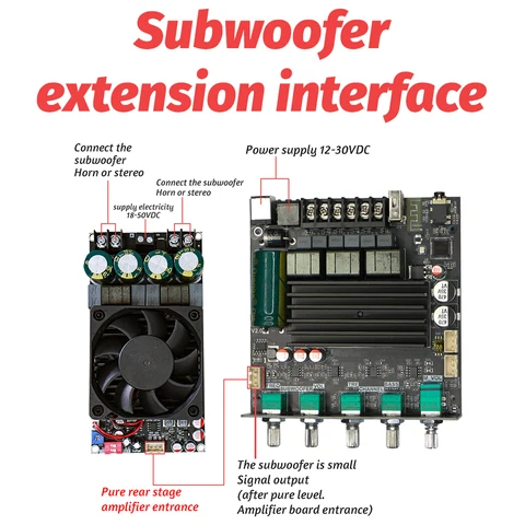 APWIKOGER ЗК-СТ21 Цифровой усилитель 2.1 канала