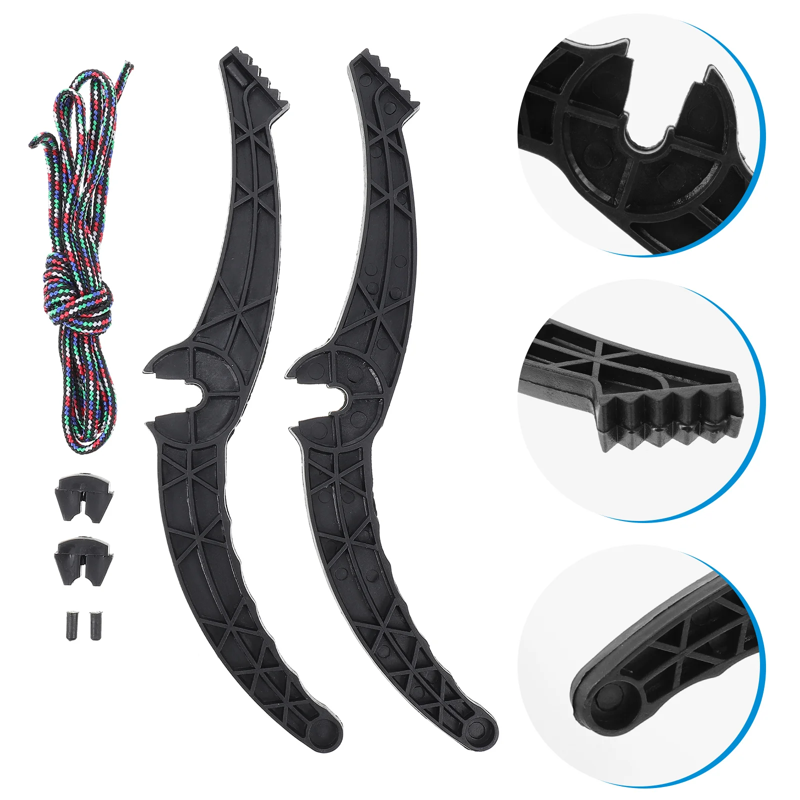 

Snowboard Ski Brake Accessory Grip Handle Skiing Board Sled Waxing Clamps Clamp Outdoor Anti Lever Height Retainer Rubber Angle