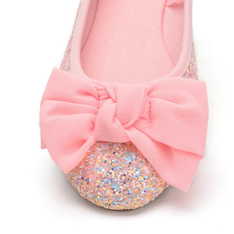 Детские блестящие туфли для девочек принцессы милые сандалии маленьких детская