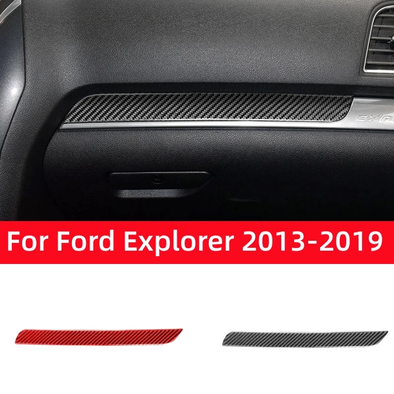 

Carbon Fiber for Ford Explorer 2013-2019 Car Accessories Interior Car Storage Box Trim Strip Decoration Cover Sticker Decal