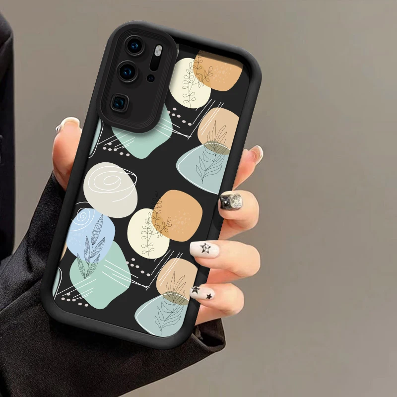 Фото Чехол для телефона Huawei P50 Pro P40 Lite 5G P Smart Pro Y7A Y9S Y9 Prime 2019 P30 P20, роскошный противоударный силиконовый чехол с рисунком №5