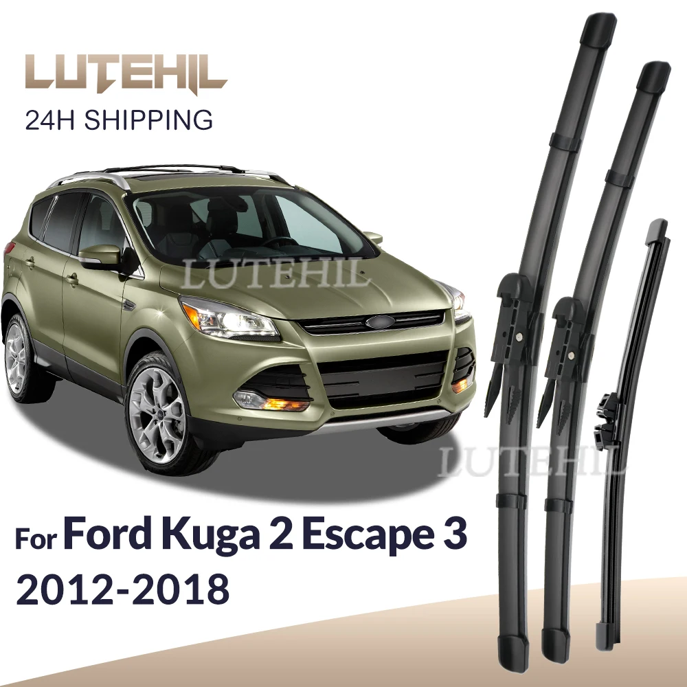 

Для Ford Kuga 2 Escape C520 2012-2018 2013 2014 стеклоочиститель передние и задние щетки стеклоочистителя лобовое стекло щетки для окон 28 "+ 28" + 11"