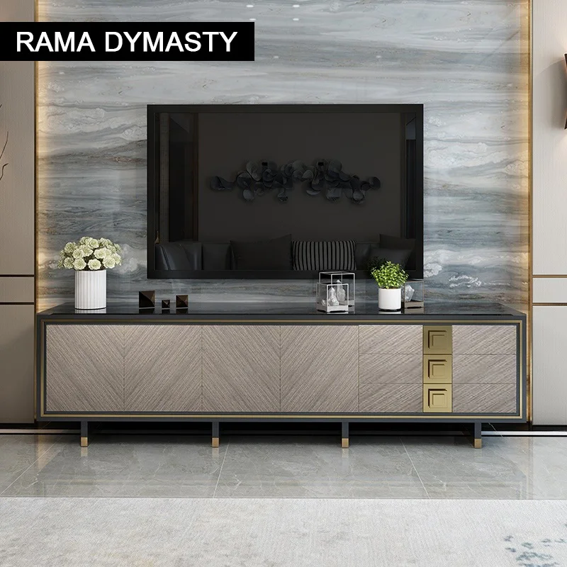 Light Luxury Tv Cabinet Coffee Table Combination Modern Mini