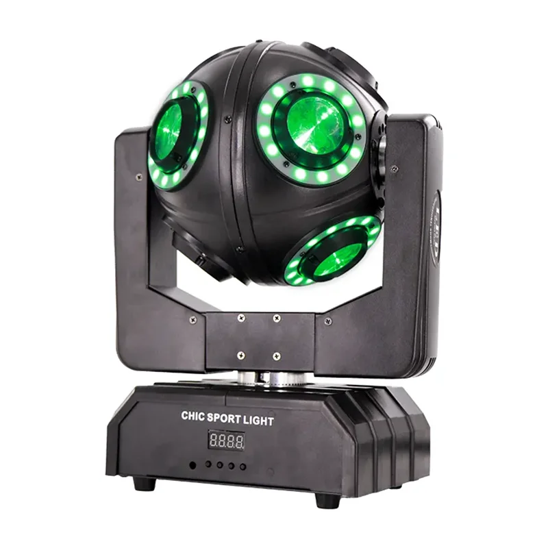 Фото Светодиодный прожектор 8x15W RGBW & LED Halo с эффектом движущейся головы, для KTV, DJ, дискотек, вечеринок, клубов, баров, DMX512, LED-эффекты, световые эффекты для сцены, мероприятий и шоу. №3
