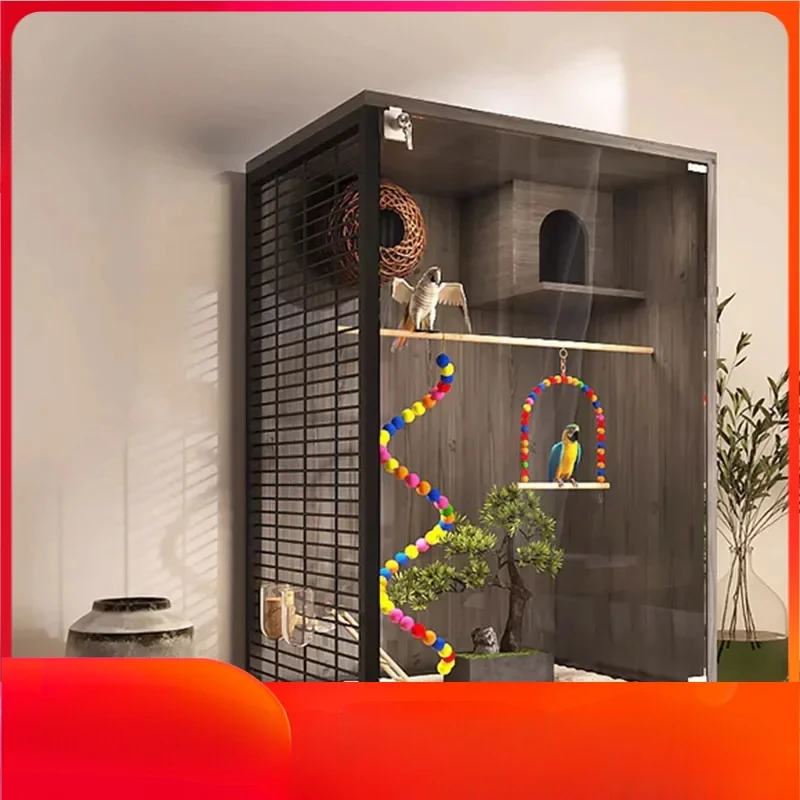 Большие птичьи клетки с заборами эстетический кокатик уличная кормушка для