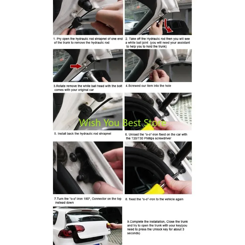 Простая установка 2X Крепление багажника винтовая крышка открытый