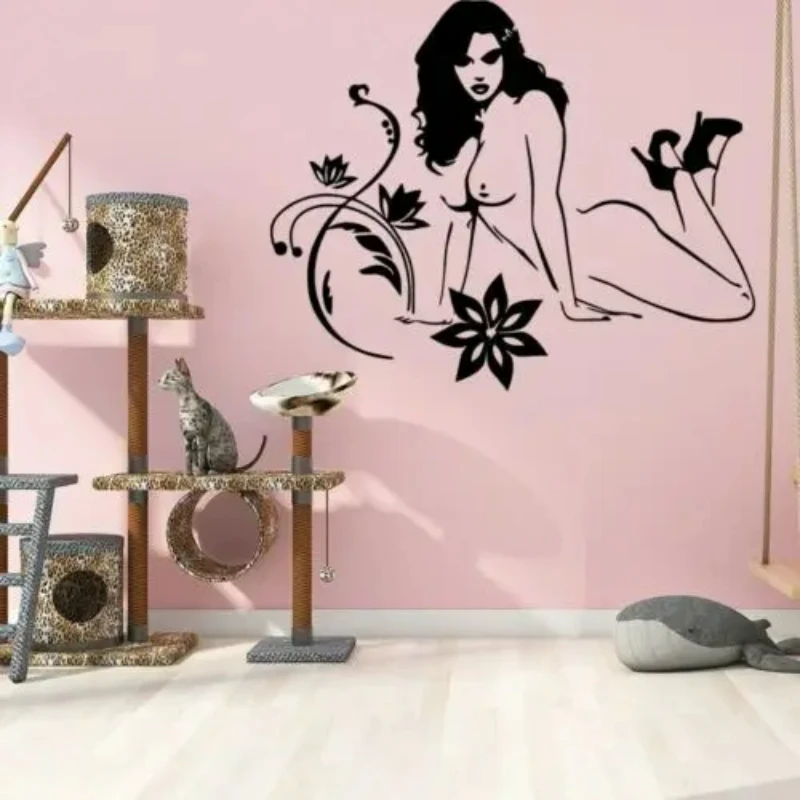 Наклейка в виде самолета обнаженная наклейка для девочек съемная виниловая