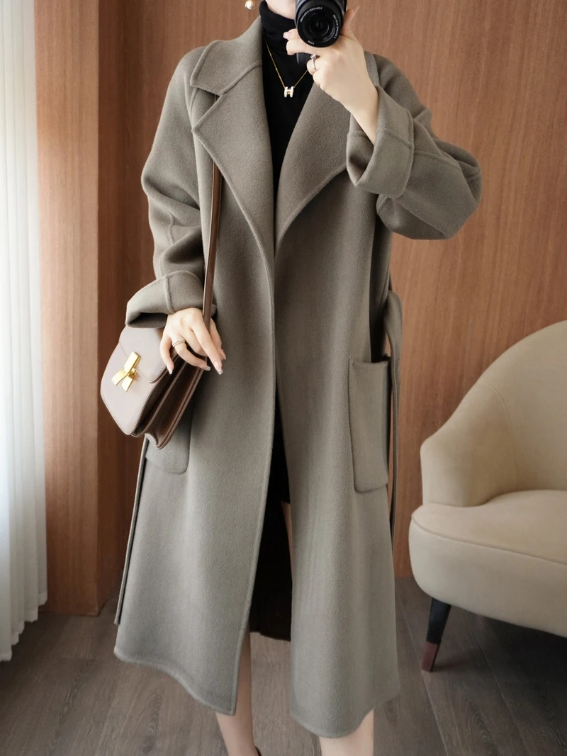 Осень-зима 2023 корейская новая шерстяная верхняя одежда высококачественное