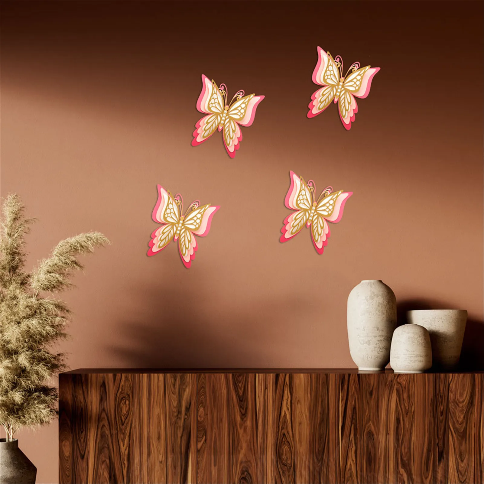 

3D Butterfly Wall Sticker 3D Butterfly Wall Stickers Creative Butterfly Wall Mural Strong Adhesive Removable Paper Butterfly