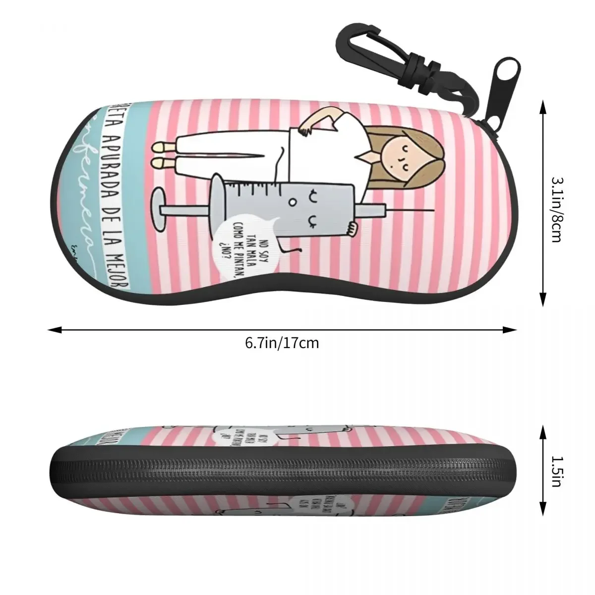 Пользовательский Enfermera En Apuros Доктор Медсестра Медицинский чехол для очков