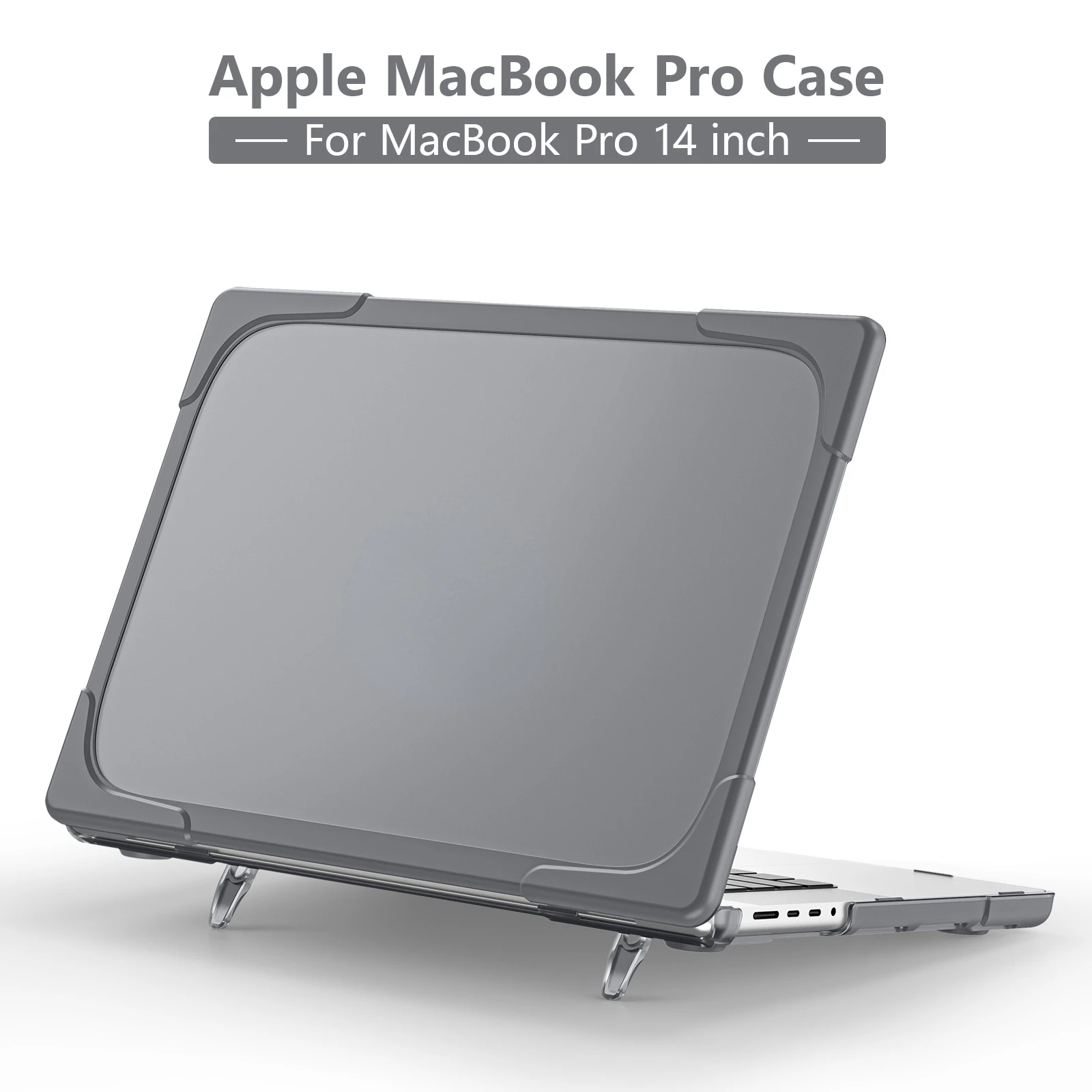 

For MacBook Pro Case 2021 M1 Funda Capa Touch ID Cover For Macbook Pro 14 Case A2442 Stand Cover Hard Ultra Thin Laptop Case