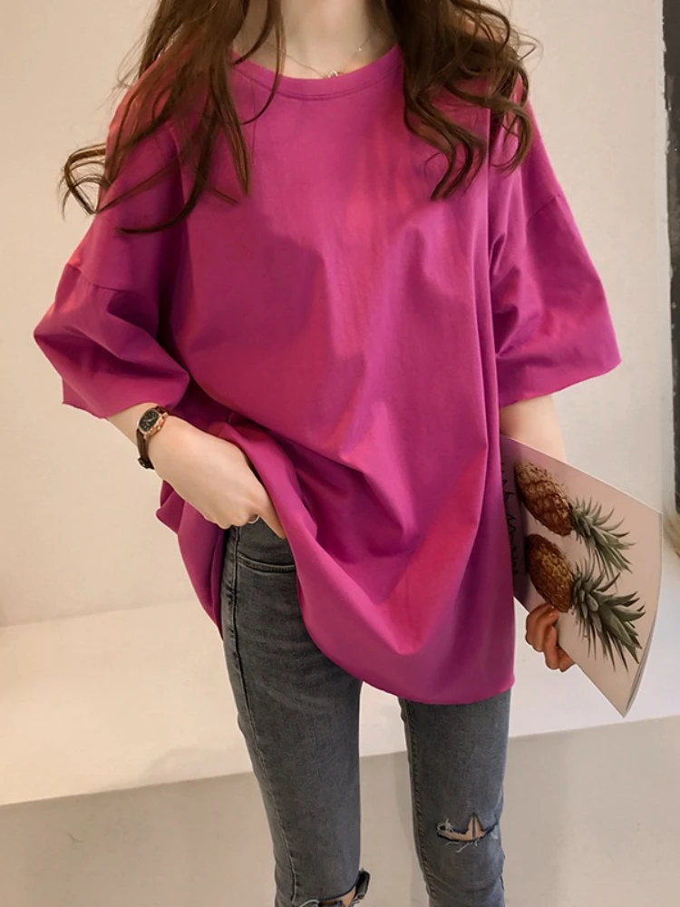 

2023 Women's T-shirt Top Women Clothing Korean Oversized T-shirt Tops for Summer Korean Comfortable Versatile Women Clothes