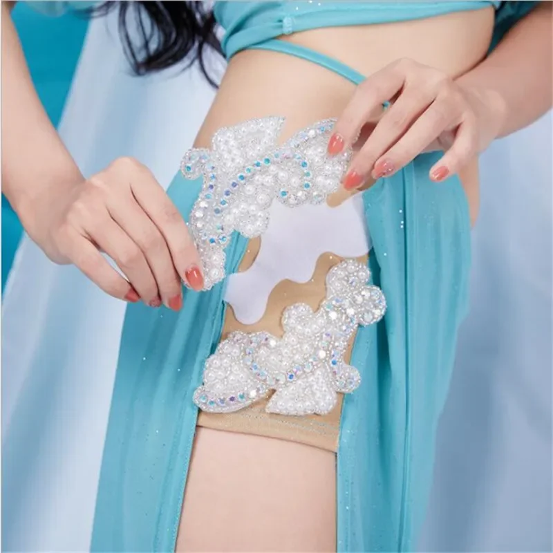 Сексуальный костюм для танца живота женский комплект из 2 предметов танцевальная