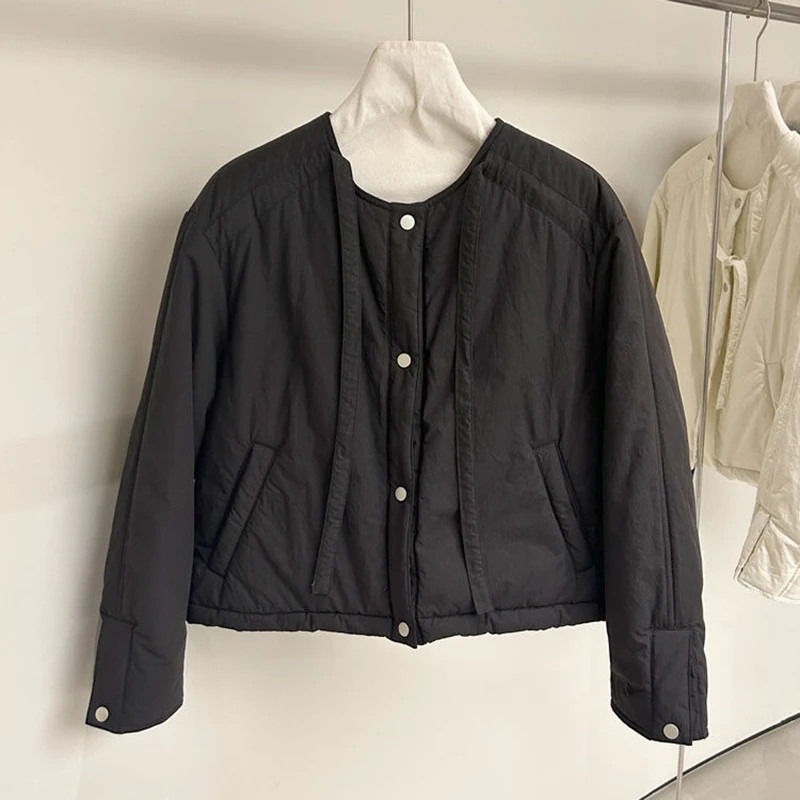 Осенне-зимняя куртка для женщин хлопковые повседневные парки короткое пальто в