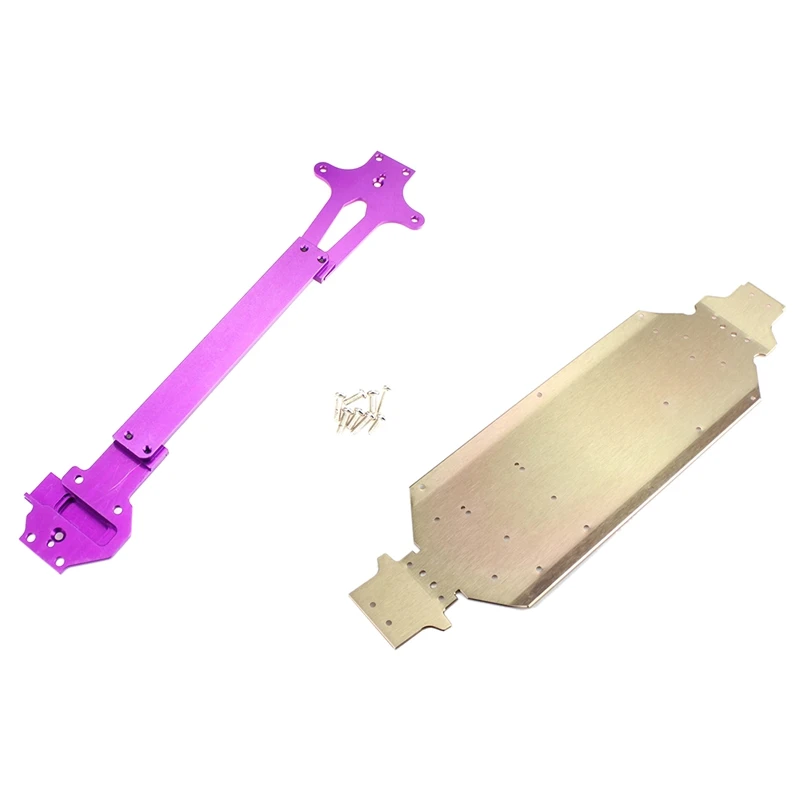 

2 Set RC Car Part: 1 Set Metal Radio Tray Second Floor Board & 1 Set Metal Chassis Body Frame Board