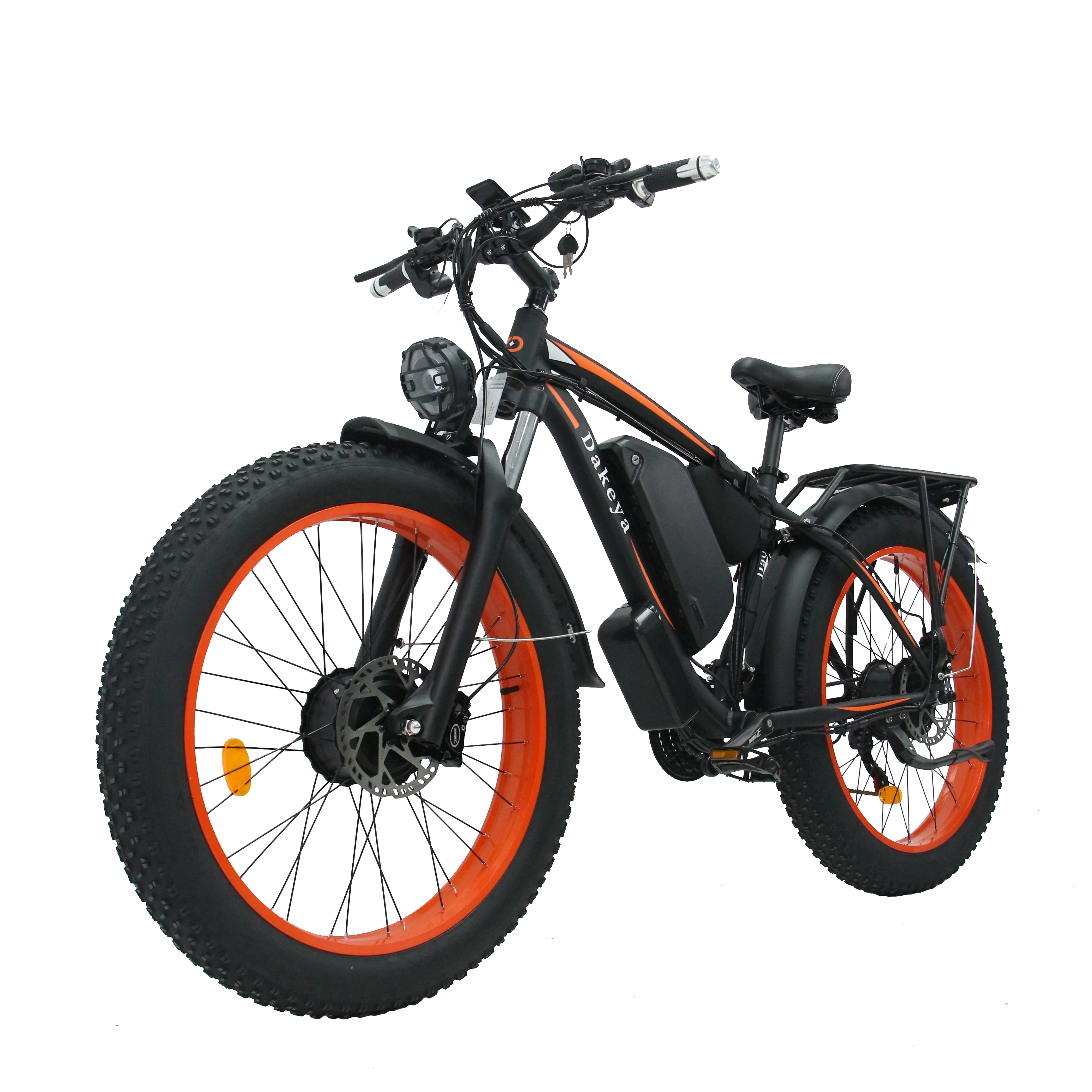 

DAKEYA Da-06 2000W 50KM/H Electric Bicycle 48V 22.4AH Lithium Battery 4.0 Fat Tires 26 Inch Shelf Adult Ebike Motorcycle