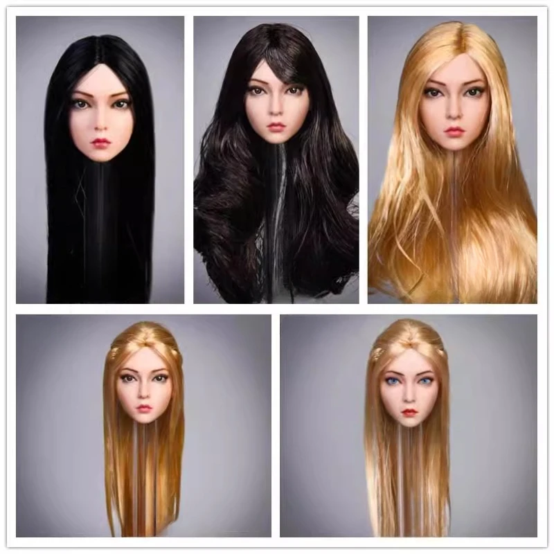 YMTOYS 1/6 масштаб женская роза скульптура волос пересадка голова резьба модель YMT029