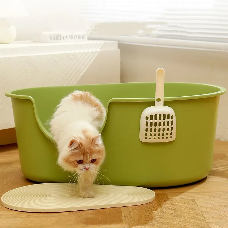 

Раковина для кошачьего туалета, полузакрытый туалет для кошек большого размера, защита от песка, выведение кошек, брызг, защита от запаха