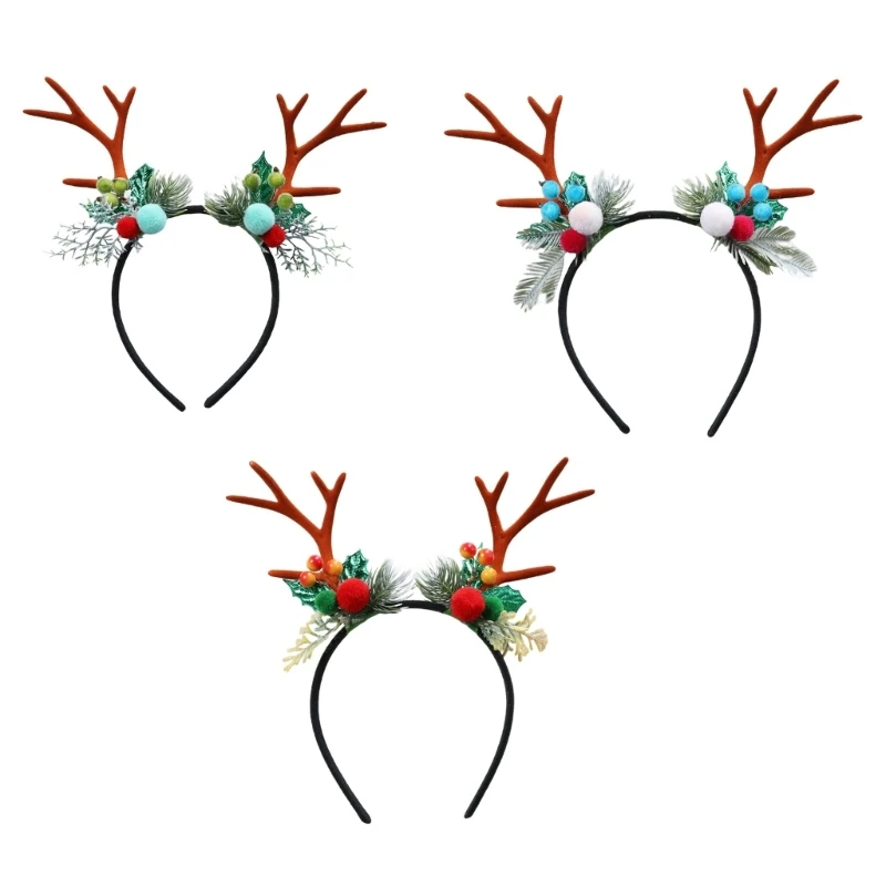 

Christmas Antlers Headband Cute Deer Horn Headband Kids Adult Hair Accessories Hair Hoop Christmas Elk Headband