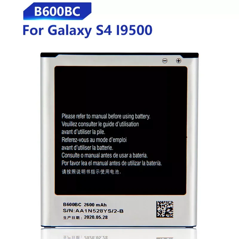 Battery For Samsung Galaxy S4 I9500 I959 I9502 I9508 GT-I9505 Genuine B600BC B600BE B600BU 2600mAh
