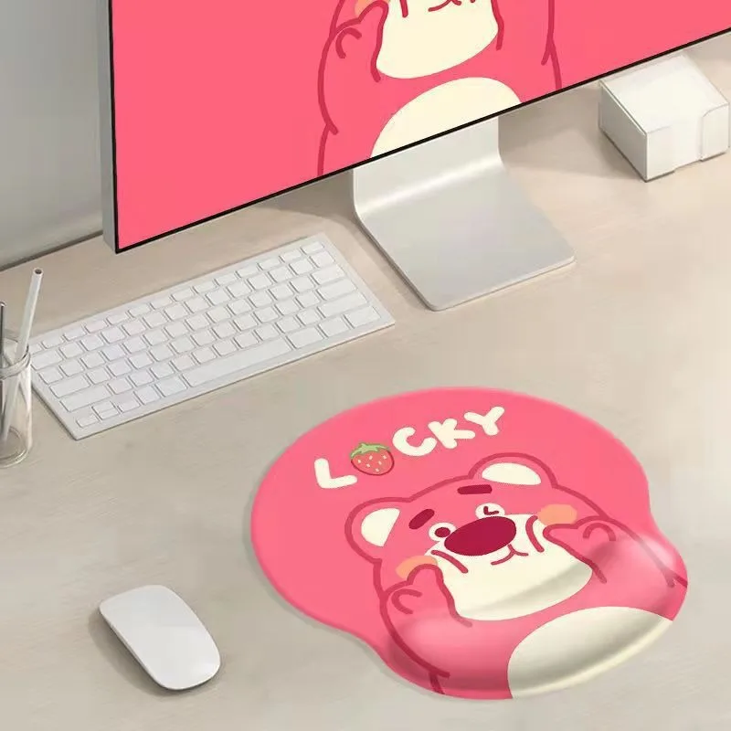 Защитный коврик для мыши на запястье Disney Lotso, милый мультяшный защитный силиконовый чехол на запястье, коврик для мыши для девушек, офисный оптовый продавец