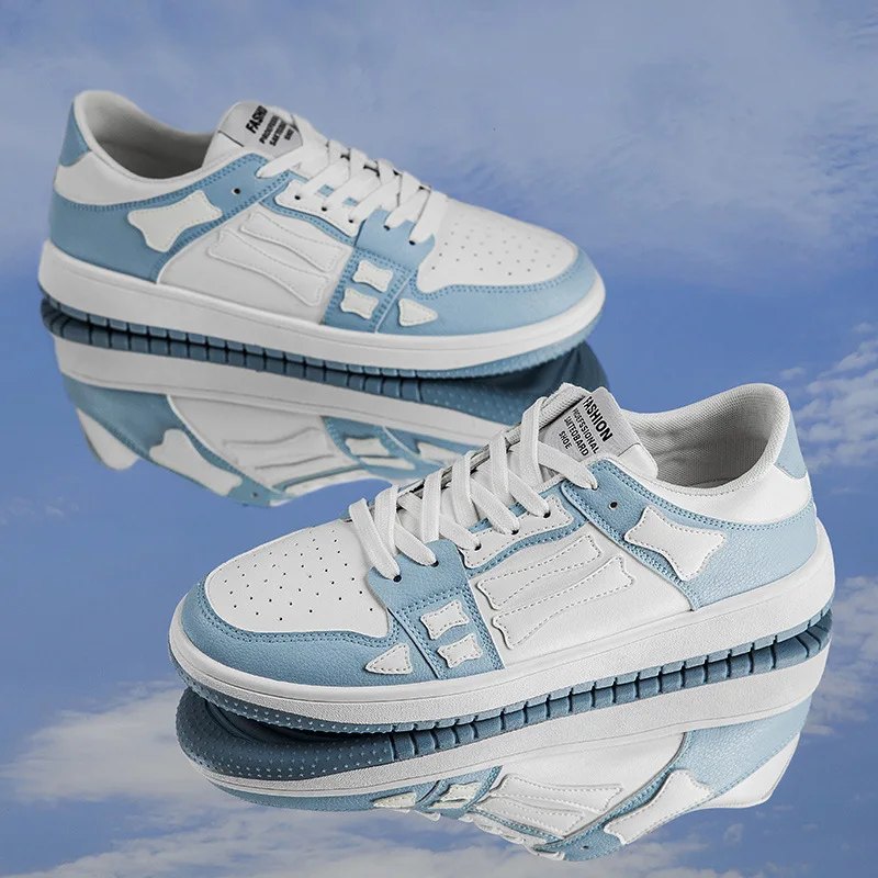 Мужские кроссовки из ПУ кожи Вулканизированная подошва Повседневная дышащая