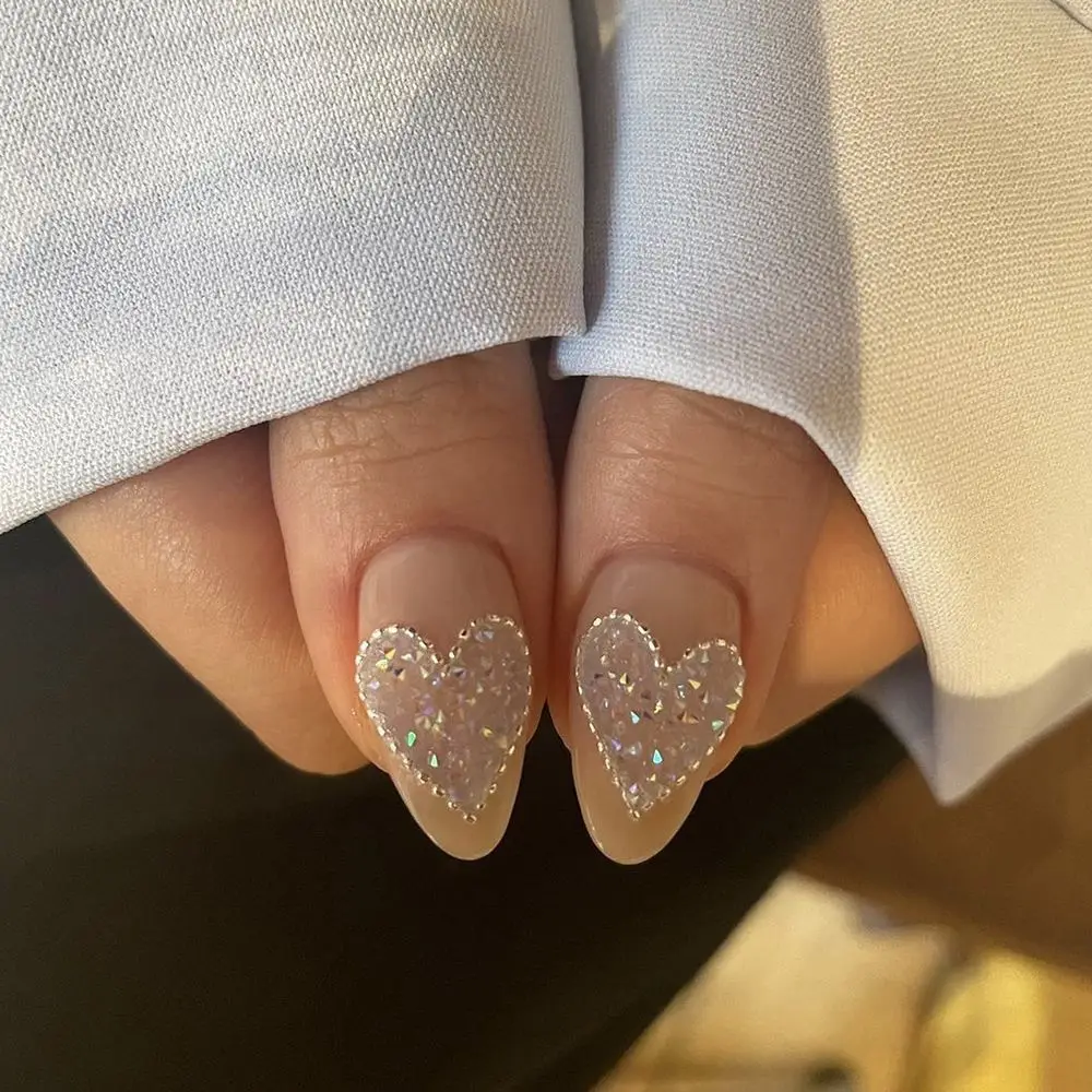 

Gold Korean Silver Rhinestone Nail Art Steel Ball Chain Manicure Accessories Nail Art Chains 3D Nail Art Decorations