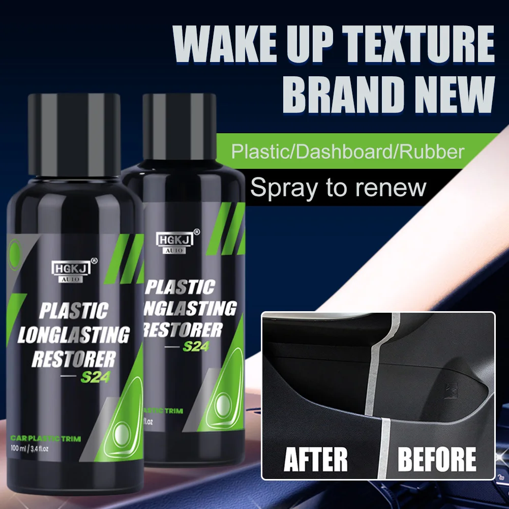 

Car Plastic Restorer Cleaning Repair Polishing Agent for Interior Exterior Trim Anti-Aging Hydrophobic Coating Car Polish Tool