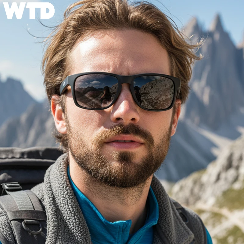 Фото Поляризованные солнцезащитные очки WTD с защитой UV400, легкие, классические, ретро, стильные, для мужчин и женщин, для вождения, занятий спортом на открытом воздухе. №2