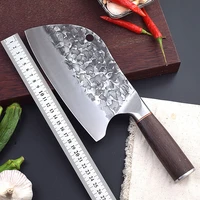 liang da stainless steel chef knife handmade forged sharp cleaver wide blade professional butcher knife utility vegetable knives