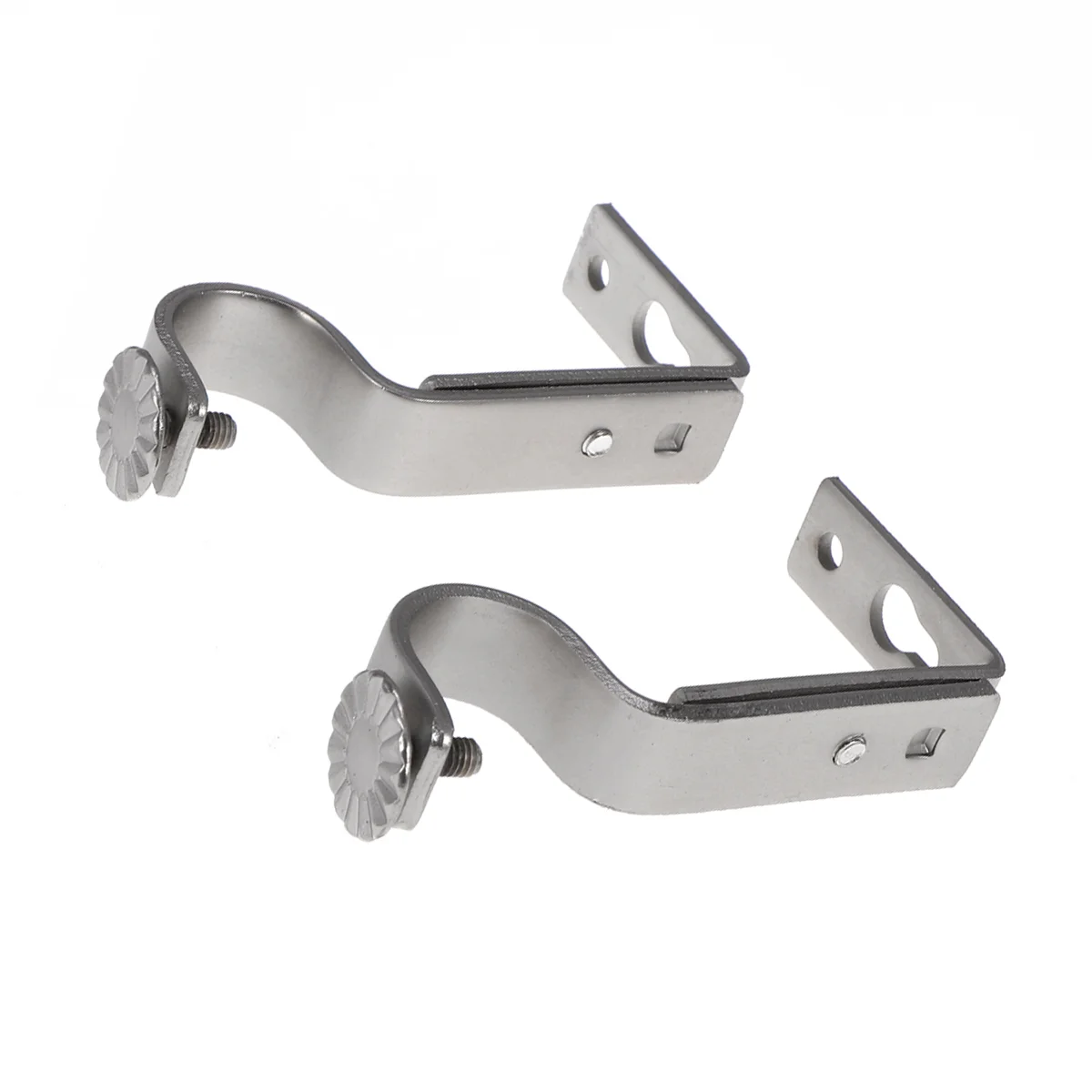 

2 Curtain Rod Brackets Adjustable Curtain Pole Bracket Mounting Holder Curtain Rod Brackets Curtain Rod Bracket