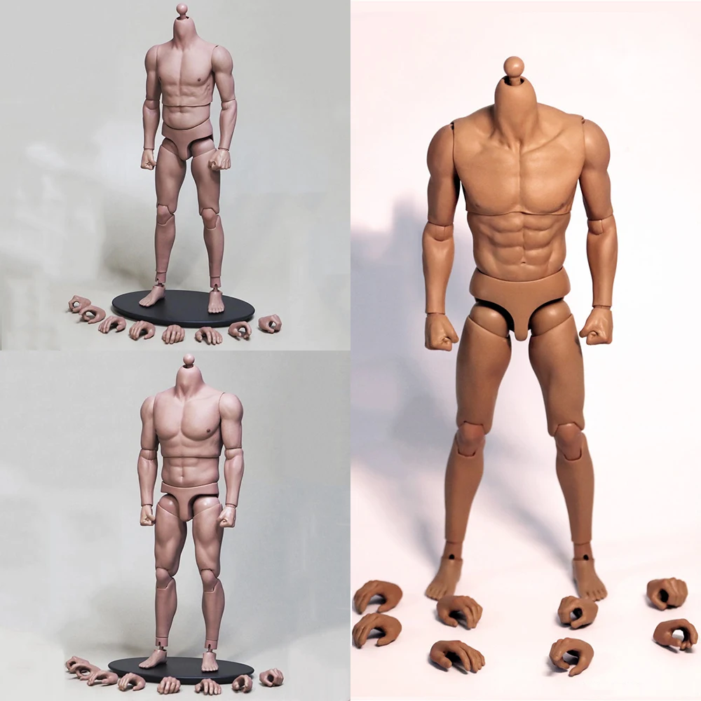 

JXtoys JXS01 S02 S03 1/6 Scale Male Asian Strong Muscle Soft PVC Chest Narrow Shoulder Body Model For 12'' Male Action Figure