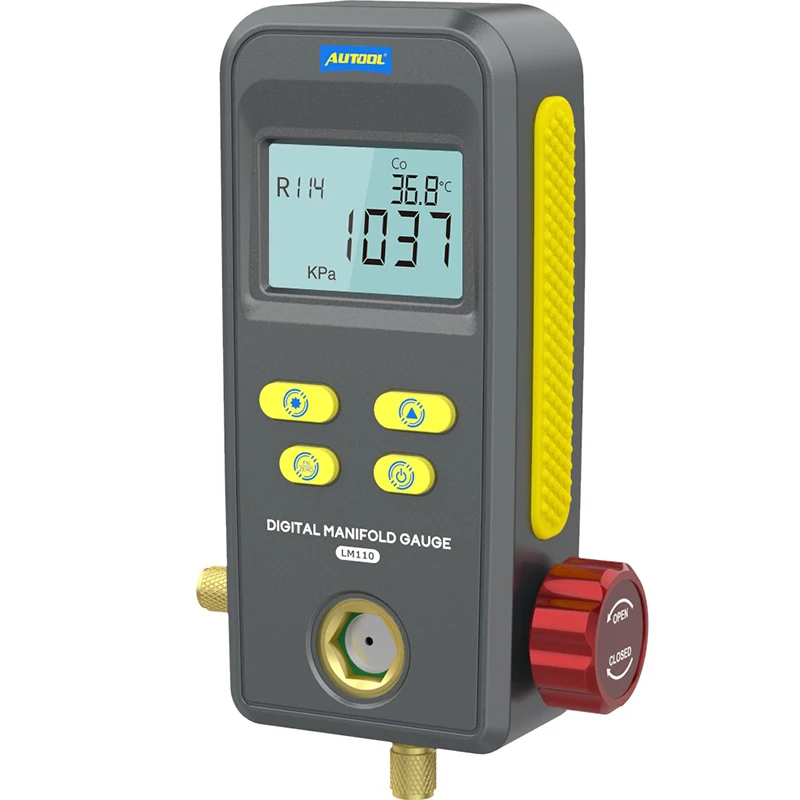 Цифровой измеритель давления AUTOOL LM110 тестер утечки хладагента для кондиционера
