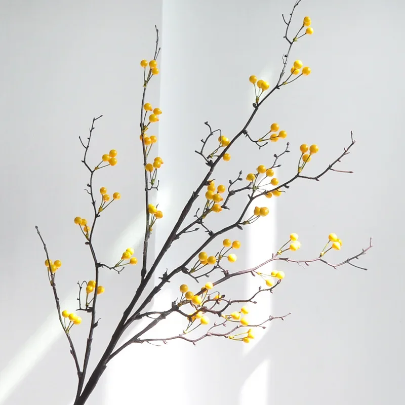 Реалистичные искусственные растения 110 см для украшения дома и отеля с красными