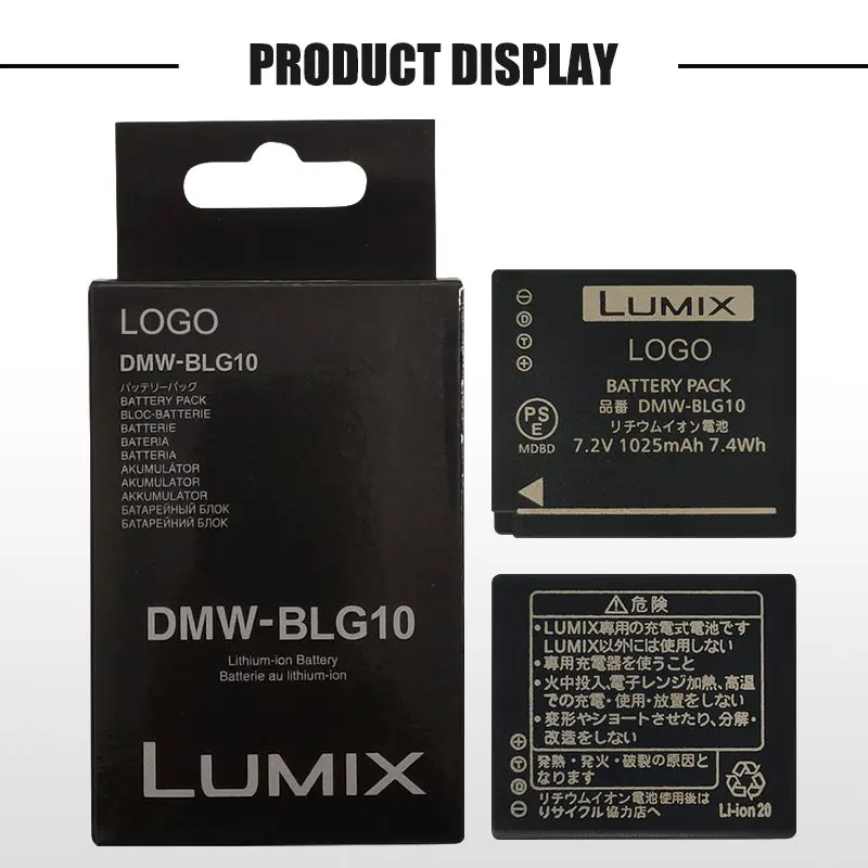 Фонарь DMW-BLE9E Аккумулятор для прочного Lumix DMW-BLG10 GF5 GF6 GX7 фонарь GX9 GX80 ZS200 ZS100 ZS70 ZS60 |
