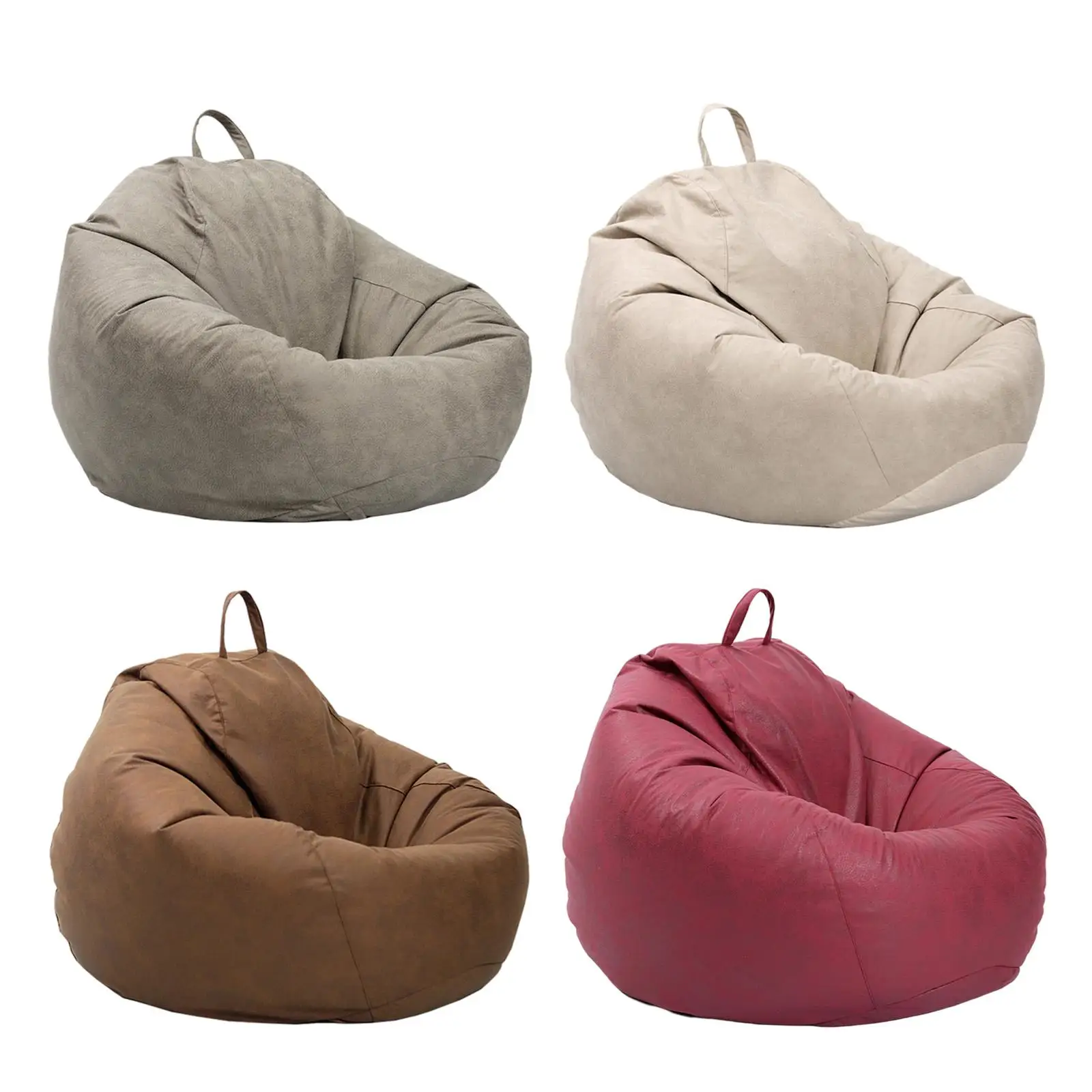

Waterproof Bean Bag Chair Cover Multi-Purpose Stuffed Storage Zipper Storage Bag for Bedroom Sunroom Study Dormitory Teens
