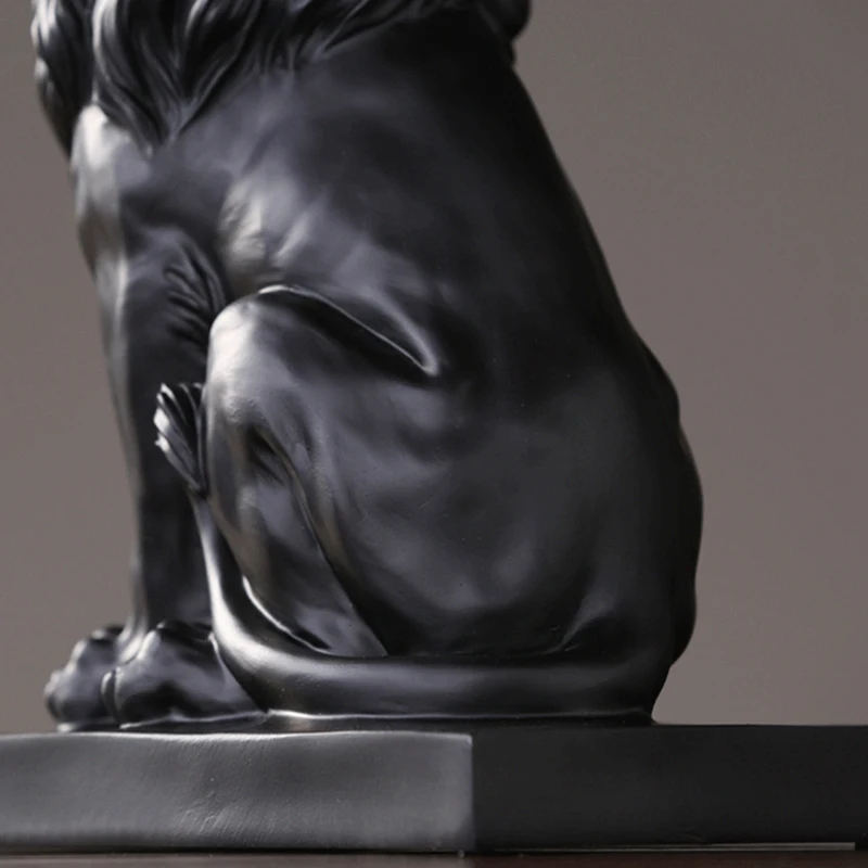 2 шт. статуя в виде короны и льва для дома офиса