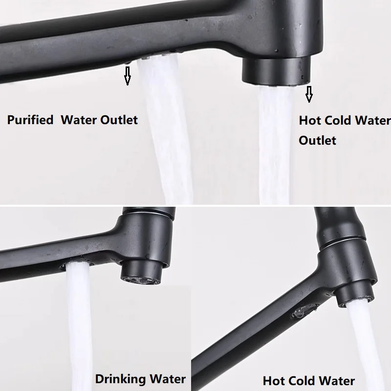 Кухонный смеситель с фильтрованной водой выдвижной кухонный кран на раковину