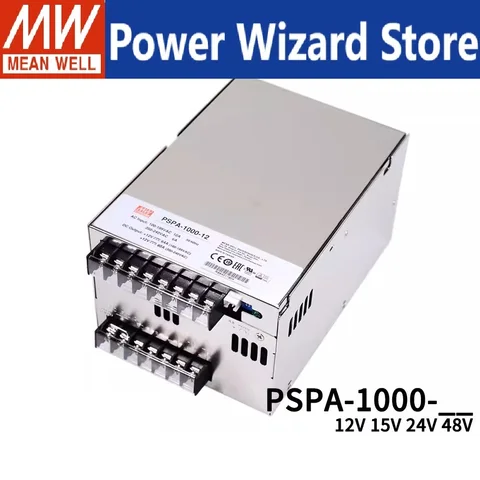 MEAN WELL PSPA-1000 PSPA-1000-12 1000Вт 12В 80А с PFC и параллельными функциями